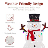 Best Choice Products 3 ft Lighted Pop-Up Snowman, Outdoor Christmas Decoration with 100 LED Lights