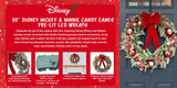 30" Disney Mickey and Minnie Flocked Pre-Lit Christmas Wreath with 50 LED Lights and Timer