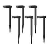 Mainstays Solar Modern Edge Pathway Down Landscape Light, 6 Count