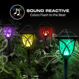Monster Smart Outdoor Pathway Lights – 4 Pack 90 lm Multicolor Wi-Fi Landscape Lights