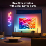 Govee Smart TV Backlight 3S for 65"–75" TVs, RGBIC+W Camera Sync LED Lights