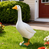 Mainstays 19.6" Porch Goose Garden Statue, Hand-Painted Resin Goose Décor