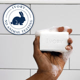 Ivory Gentle Bar Soap Original Scent 12 Pack, 99.44% Pure Paraben Free Cleanser