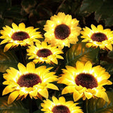2 Pack Solar Sunflower Garden Lights – Waterproof LED Decorative Stake Lights
