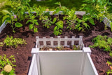 Vita Classic 6'L x 6'W x 22"H Vinyl Keyhole Composting Garden Bed