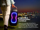 JBL 22.6" PartyBox 130 – Portable Bluetooth Party Speaker with Wireless Microphone
