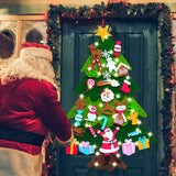 38.6" PayUSD Lighted Felt Christmas Tree – 30 Detachable Ornaments