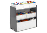 4-Piece Delta Children Toddler Playroom Set – Activity Table, 2 Chairs & 6-Bin Toy Organizer