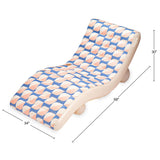 Funsicle Deco FunChaiser Lounge Inflatable Pool Float - 68" Floating Lounge Chair