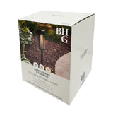 4-Pack Better Homes & Gardens Wyatt Solar LED Bollard Pathway Lights – Black, 15 lm & IPX4