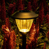 GIGALUMI 6 Pack Solar Pathway Lights – Bronze LED Garden Lights