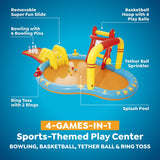 H2OGO! Lil' Champ Play Pool Center with Slide – Inflatable Kiddie Water Park