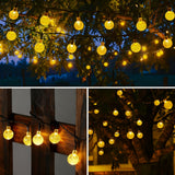 Solar Globe String Lights Outdoor, 35.6 ft 60 LED Waterproof Solar Powered Patio Lights
