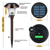 8 Pack Solar Pathway Lights – 16 lm LED Landscape Lights