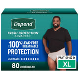 Depend Fresh Protection Advanced Incontinence Underwear for Men, Ultimate Absorbency