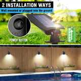 2 Pack Solar Outdoor Spotlights – Waterproof LED Landscape Spot Lights