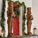 Member’s Mark 6' Sculpted Classic Nutcracker with Natural Wood-Look Finish
