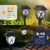 6-Pack Solar Pathway Lights – Waterproof LED Garden Stake Lights with Water Ripple Effect