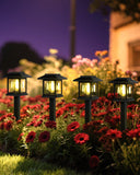 12-Pack Solar Classic-style Lantern Pathway Lights, Light Bulb Warm White