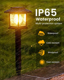 12-Pack Solar Classic-style Lantern Pathway Lights, Light Bulb Warm White