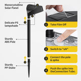 8 Pack Solar Pathway Lights – 3500 K Warm White LED Landscape Lights