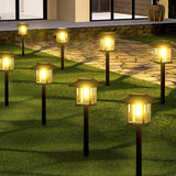 12-Pack Solar Classic-style Lantern Pathway Lights, Light Bulb Warm White