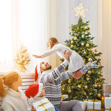 9.84-Inch Christmas Star Tree Topper with Remote