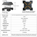Solar Post Lights – Adjustable Fence & Deck Post Cap Lights with 120 Lumen Warm & Cool White Modes