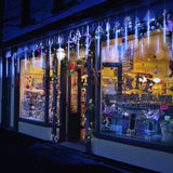 10 Tubes 20" BlueFire Meteor Shower Lights, 540 LEDs Falling Rain Icicle Lights