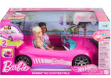 Hot Wheels Barbie RC Convertible with Two Barbie Dolls