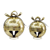 Member’s Mark 2-Piece Oversized Metal Jingle Bell Décor Set, Antique Red or Gold