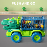 Lucky Doug Dinosaur Transport Truck Toy Set with 26 Figures & Play Mat