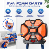Carsky Electronic Scoring Foam Dart Target Game with Blaster, Auto-Reset Target Board and Stand