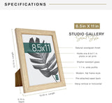 MCS Studio Gallery Picture Frame, MDF Poster Frame with Plexi Front