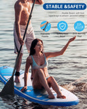 Naipo Inflatable Stand Up Paddle Board Set, 10' x 30" x 6" with SUP Accessories