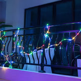 33 ft Solar Rope Lights – Waterproof Multicolor LED Fairy Lights