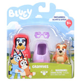2-Pack 2.5" Bluey Grannies Figures – Bluey & Bingo, Multicolor