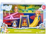 Bluey Deluxe Park Playset – 4 Poseable 2.5" Figures, Potaroo & Playground Accessories