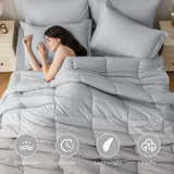 Lightweight Cooling Quilted Comforter, All Season Down Alternative Duvet