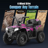 HOVER HEART XW-A19 40cc 4-Stroke Gas Youth ATV with 2-Speed Control, Disc Brakes