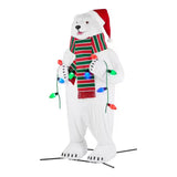 Home Accents Holiday 10 ft. Giant Animated Polar Bear with LED Lights and 3 Christmas Songs