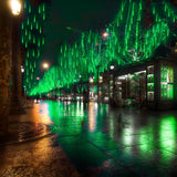 Meteor Shower LED String Lights, 20" 10-Tube, 540 LEDs, Connectable Indoor & Outdoor