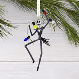 Hallmark Disney Tim Burton's The Nightmare Before Christmas Jack Skellington with String Lights Christmas Ornament
