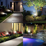 2 Pack Solar Outdoor Spotlights – Waterproof LED Landscape Spot Lights