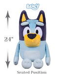 30" Bluey Best Mate Jumbo Plush Stuffed Animal, Soft Puppy Character Toy