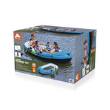 Ozark Trail 4-Person Inflatable Recreational Raft Set with Oars & Hand Pump