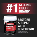 14 oz. Bondo Original Body Filler with 0.5 oz. Red Cream Hardener Kit, Automotive Repair Compound