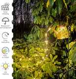 Solar Watering Can with Lights – Waterproof Solar Waterfall Garden Lantern with LED String Lights