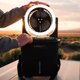 Infinity X1 Solar Misting Fan with 500 lm LED Light, 3 Speeds, 7 L Water Tank