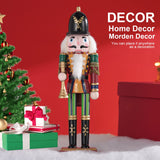 12" Wooden Nutcracker Soldier – Sword, Movable Jaw & Gift Box